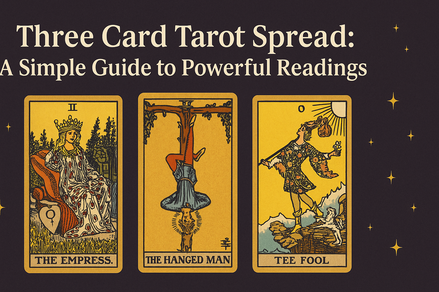 Three Card Tarot Spread: A Simple Guide to Powerful Readings